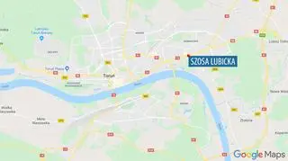 Do zdarzenia doszło przy ulicy Szosa Lubicka w Toruniu 