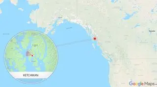 Do zderzenia samolotów doszło kilkadziesiąt kilometrów na północny-wschód od Ketchikan na Alasce