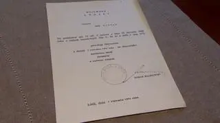 Dokument sprzed 40 lat, na mocy którego Leon Fortak został naczelnikiem gminy