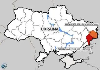Doniecka Republika Ludowa i Ługańska Republika Ludowa na terytorium Ukrainy
