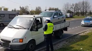 Dostawczak "robił" za lawetę 