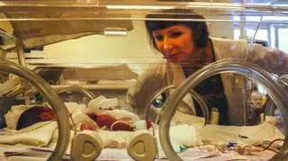 Dr Marzena Dębska sprawdza co słychać w inkubatorze