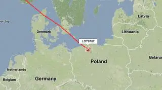 Dreamliner nad Polską