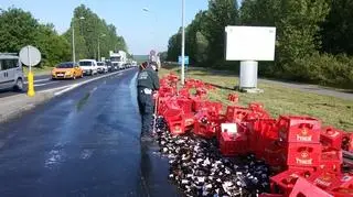 Droga była zablokowana przez niemal 2 godziny
