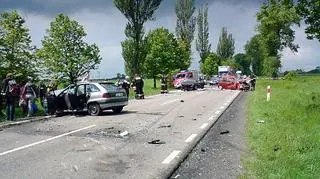 Droga jest już odblokowana (fot. Jarosław Brenda, policja Wyszogród)