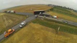 Droga krajowa nr "5" została zablokowana na kilka godzin