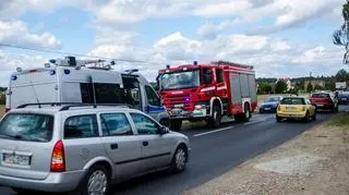 Droga początkowo była nieprzejezdna