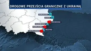 Drogowe przejścia graniczne z Ukrainą