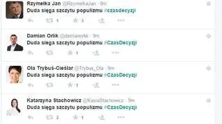 "Duda sięga szczytu populizmu"