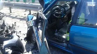 Dwie osoby po wypadku trafiły do szpitala