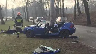Dwie osoby zostały ranne w wypadku w Gdyni