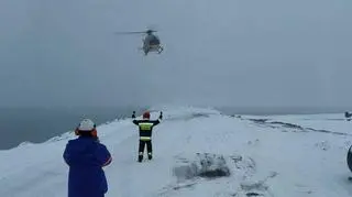 Dwóch poszkodowanych transportowano śmigłowcem LPR