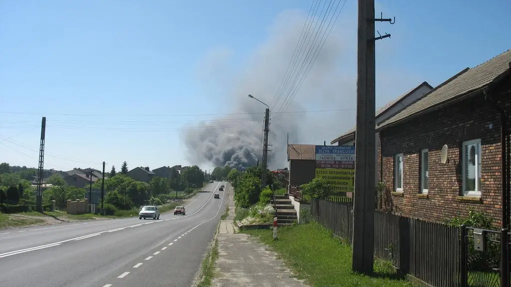 Dym było widać z daleka (internauta Kot)