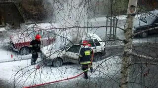 Dym przedostawał się do wnętrza pojazdu (fot. TOMMY)
