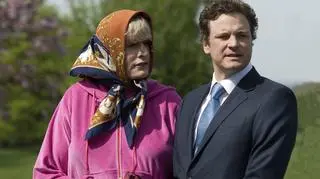 Dyrektorka (Rupert Everett) i minister edukacji (Colin Firth)  (fot. materiały dystrybutora)