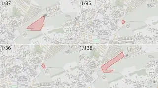 Działki 1/95 i 1/136 nie są objęte planem zagospodarowania przestrzennego. Pozostałe to tereny zielone urządzone