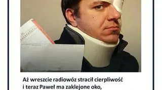 Dzieło byłego strażnika granicznego na profilu facebookowym policji