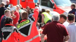 Dziesiątki osób zostaly ranne fot. (PAP/EPA)