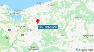 Dziesięć zastępów straży pożarnej gasiło pożar w Cieszynie Łobeskim w województwie zachodniopomorskim