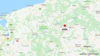 Dziewczynkę znaleziono w pobliżu miejscowości Łoża