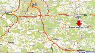 Eisenhuettenstadt leży nad Polską granicą