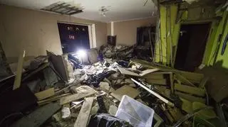 Eksplozja zdewastowała mieszkanie