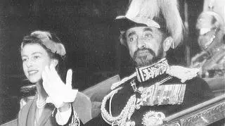 Elzbieta II i Haile Selassie
