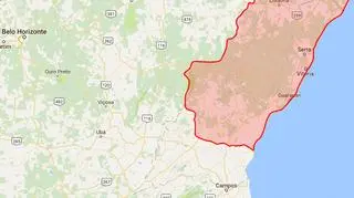 Espírito Santo znajduje się na północ od Rio de Janeiro