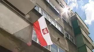 Flaga w blasku słońca