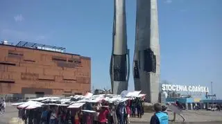 Flashmob podczas manifestacji 
