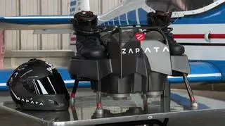 Flyboard oraz kask "latającego żołnierza"