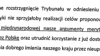 Fragment opinii MSZ o zmianie ustawy o IPN