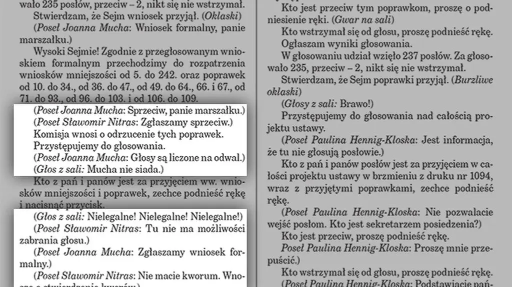 Fragment stenogramu