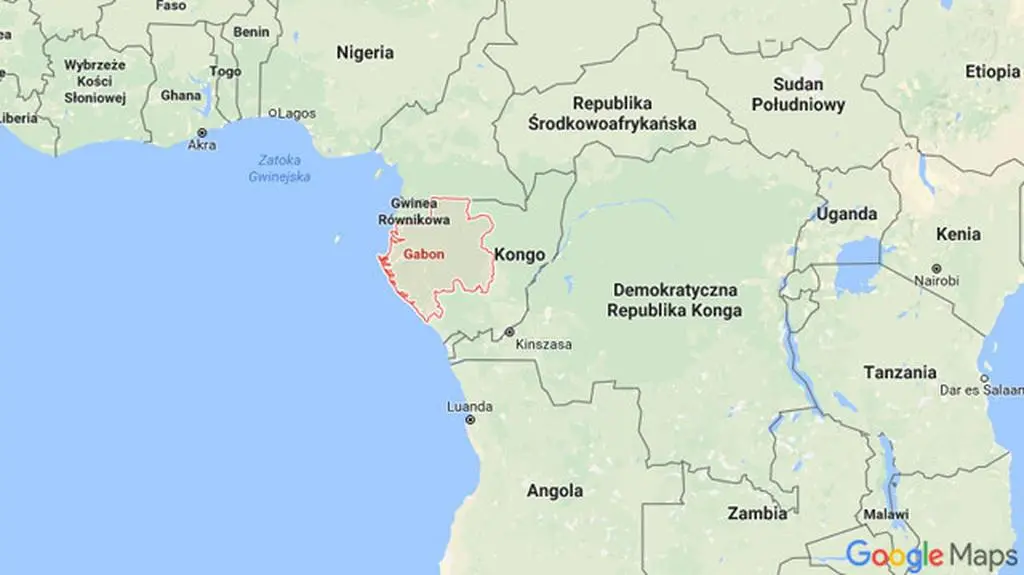 Gabon leży w Afryce