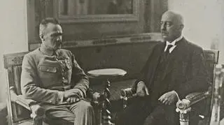 Gabriel Narutowicz z Józefem Piłsudskim