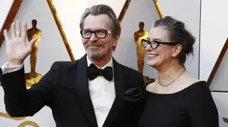  Gary Oldmand  na gali z żoną Gisele Schmidt