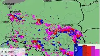 Gdzie w czwartek biły pioruny? / www.blids.de