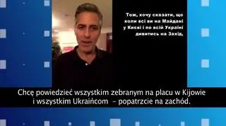 George Clooney wspiera słowem ukraińską opozycję