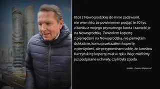 Gerard Birgellner zeznał, że Jarosław Kaczyński zmusił go do wręczenia łapówki w wysokości 50 tysięcy złotych