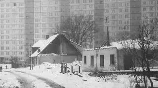 Giszowiec niszczony w latach 70. XX wieku
