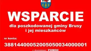Gmina Brusy czeka na pomoc 