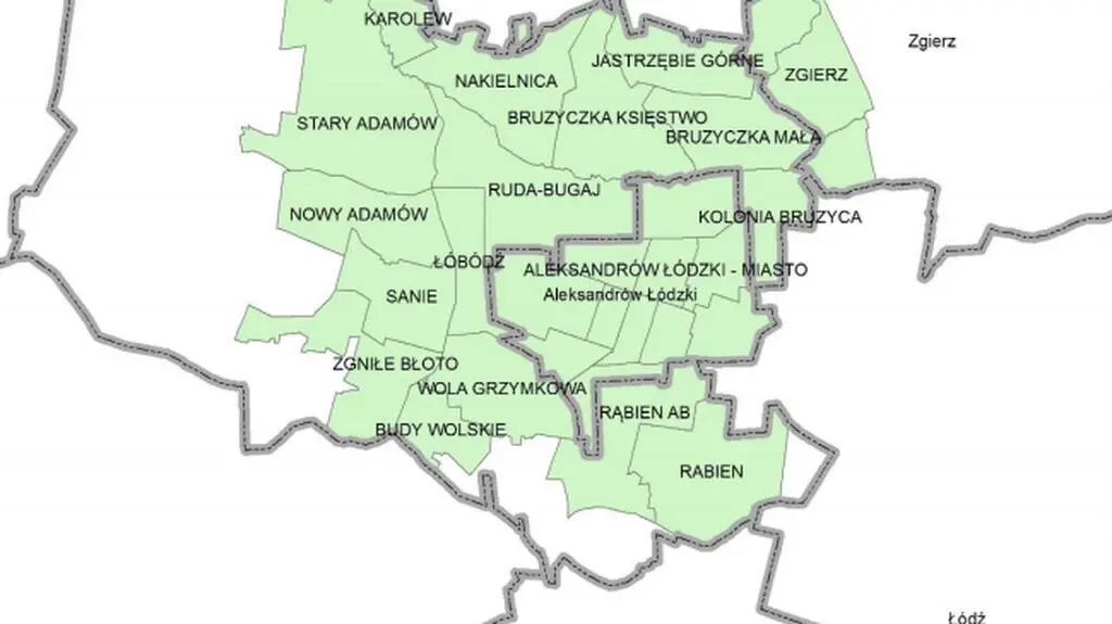 Gminy, przez które przeszedł dym