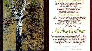 Gordimer w 1991 roku dostała literackiego Nobla