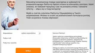 Gowin zapowiada zmianę premiera