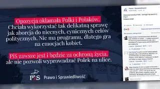 Grafika na koncie Prawa i Sprawiedliwości