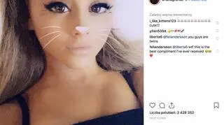 Grande publikuje kilka wpisów dziennie