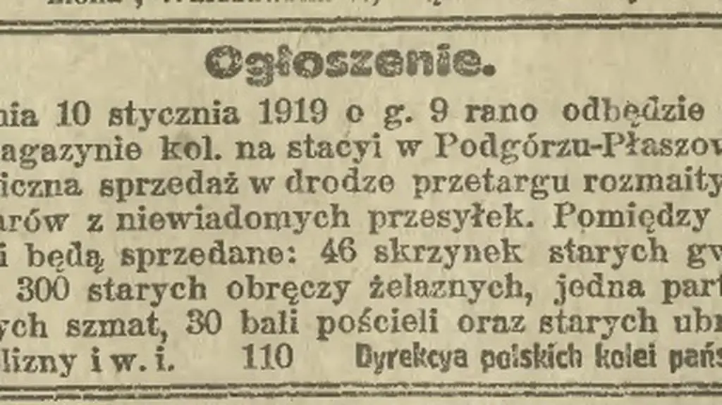 Gratka dla amatorów starych gwoździ