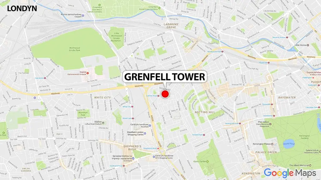 Grenfell Tower w Londynie