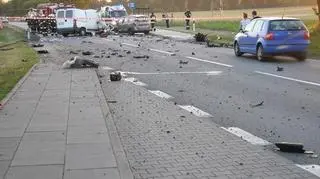 Groźny wypadek w Leźnie: 4 osoby ranne