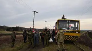 Grupa wjechała na Ukrainę drezyną